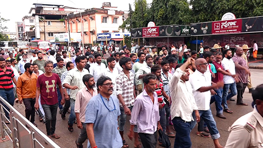 street vendors protest